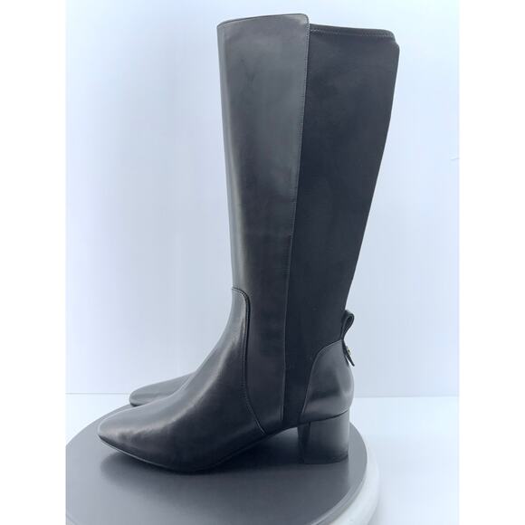 Cole Haan GO TO BLOCK Womens Size 9B Leather Block Heel Knee-High Boots W29340 - Picture 2 of 14